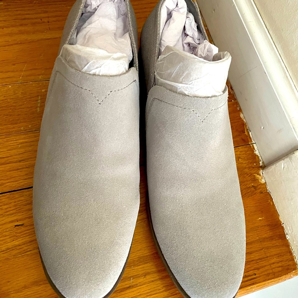Tom’s grey booties- Women’s Size 11.  NWT Never worn. Perfect condition.